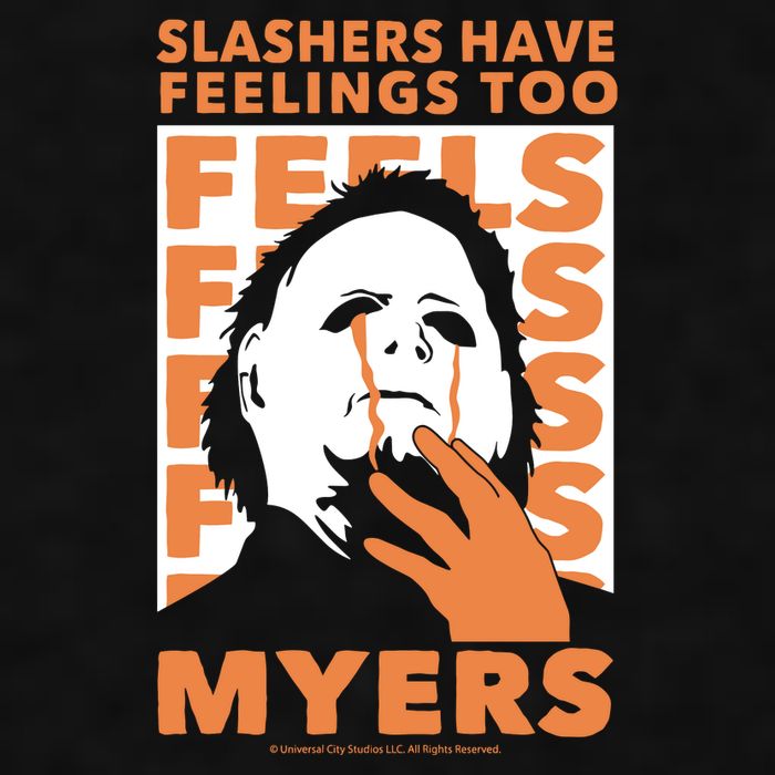 Riot Society Halloween M.I.C.H.A.E.L Myers Slashers Have Feelings Too Ladies PosiCharge Tri-Blend Wicking Tank