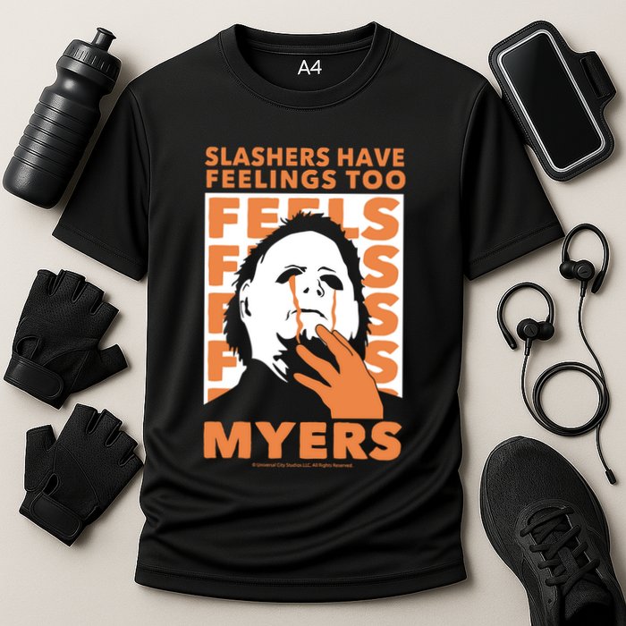 Riot Society Halloween M.I.C.H.A.E.L Myers Slashers Have Feelings Too Performance Shirt
