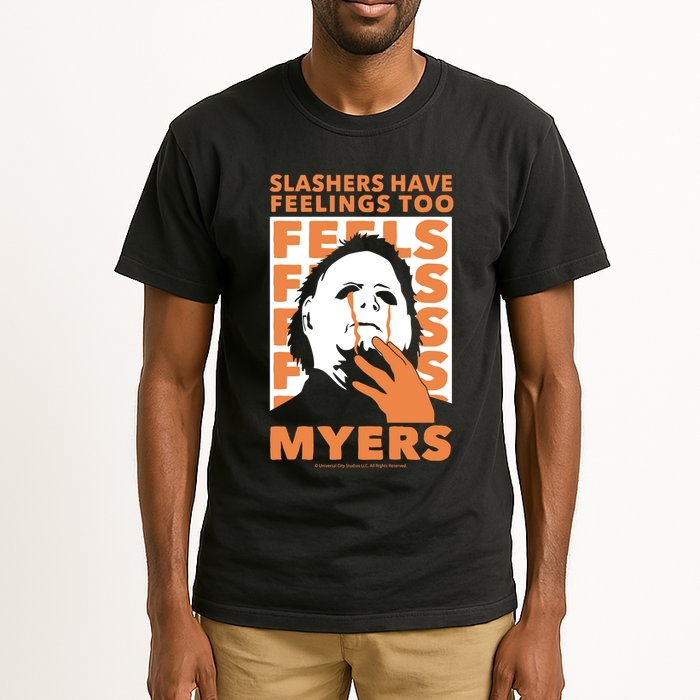 Riot Society Halloween M.I.C.H.A.E.L Myers Slashers Have Feelings Too Tall T-Shirt