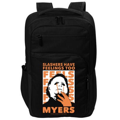 Riot Society Halloween M.I.C.H.A.E.L Myers Slashers Have Feelings Too Impact Tech Backpack