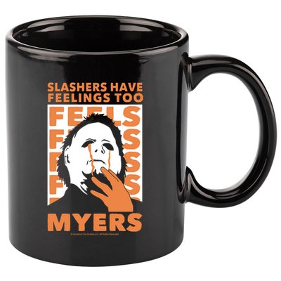 Riot Society Halloween M.I.C.H.A.E.L Myers Slashers Have Feelings Too 11oz C Handle Ceramic Mug