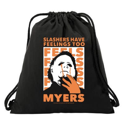 Riot Society Halloween M.I.C.H.A.E.L Myers Slashers Have Feelings Too Drawstring Bag