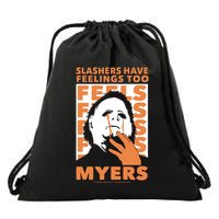 Riot Society Halloween M.I.C.H.A.E.L Myers Slashers Have Feelings Too Drawstring Bag