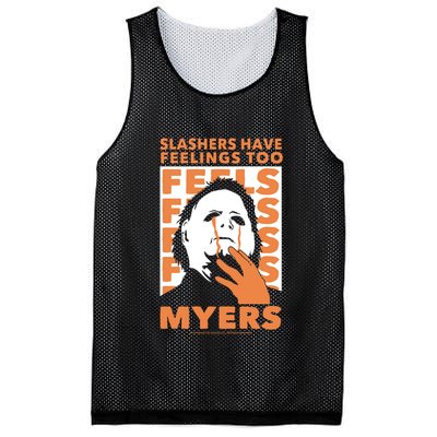 Riot Society Halloween M.I.C.H.A.E.L Myers Slashers Have Feelings Too Mesh Reversible Basketball Jersey Tank