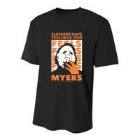 Riot Society Halloween M.I.C.H.A.E.L Myers Slashers Have Feelings Too Youth Performance Sprint T-Shirt