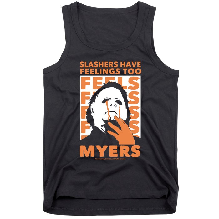 Riot Society Halloween M.I.C.H.A.E.L Myers Slashers Have Feelings Too Tank Top