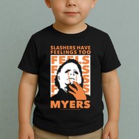 Riot Society Halloween M.I.C.H.A.E.L Myers Slashers Have Feelings Too Toddler T-Shirt