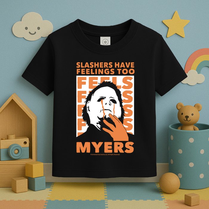 Riot Society Halloween M.I.C.H.A.E.L Myers Slashers Have Feelings Too Toddler T-Shirt