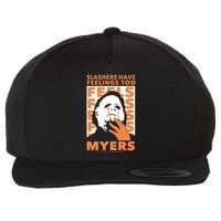 Riot Society Halloween M.I.C.H.A.E.L Myers Slashers Have Feelings Too Wool Snapback Cap