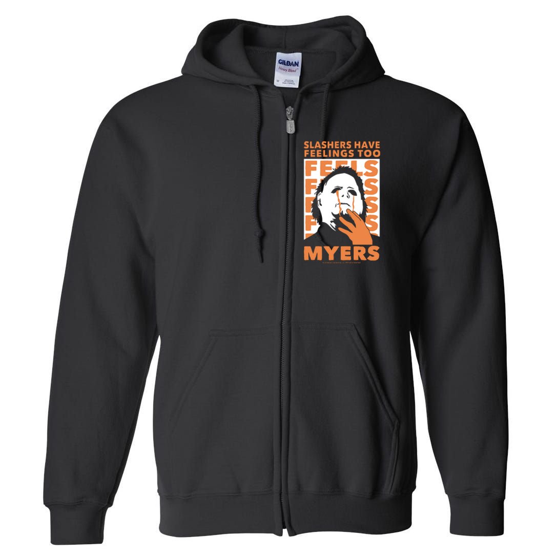 Riot Society Halloween M.I.C.H.A.E.L Myers Slashers Have Feelings Too Full Zip Hoodie