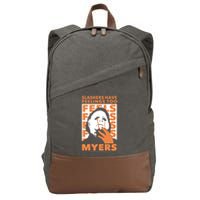Riot Society Halloween M.I.C.H.A.E.L Myers Slashers Have Feelings Too Cotton Canvas Backpack