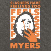 Riot Society Halloween M.I.C.H.A.E.L Myers Slashers Have Feelings Too Cotton Canvas Backpack