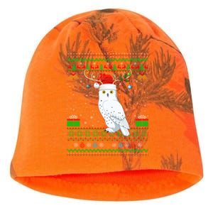 Reindeer Santa Hat Matching Ugly Snowy Owl Bird Christmas Funny Gift Kati - Camo Knit Beanie