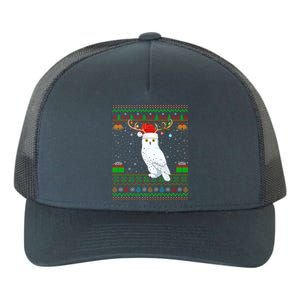 Reindeer Santa Hat Matching Ugly Snowy Owl Bird Christmas Funny Gift Yupoong Adult 5-Panel Trucker Hat