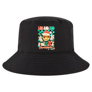 Retro Smiley Ho Ho Ho Merry Christmas Cool Comfort Performance Bucket Hat