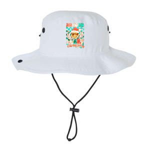 Retro Smiley Ho Ho Ho Merry Christmas Legacy Cool Fit Booney Bucket Hat