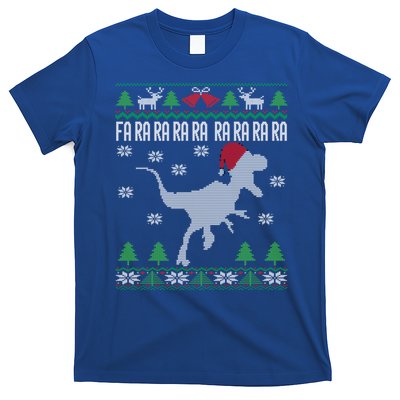 Raptor Santa Hat Velociraptor Dinosaur Lover Ugly Christmas Cool Gift T-Shirt