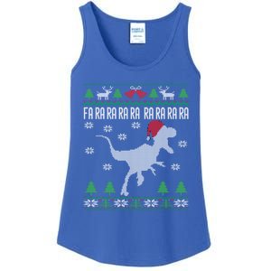 Raptor Santa Hat Velociraptor Dinosaur Lover Ugly Christmas Cool Gift Ladies Essential Tank