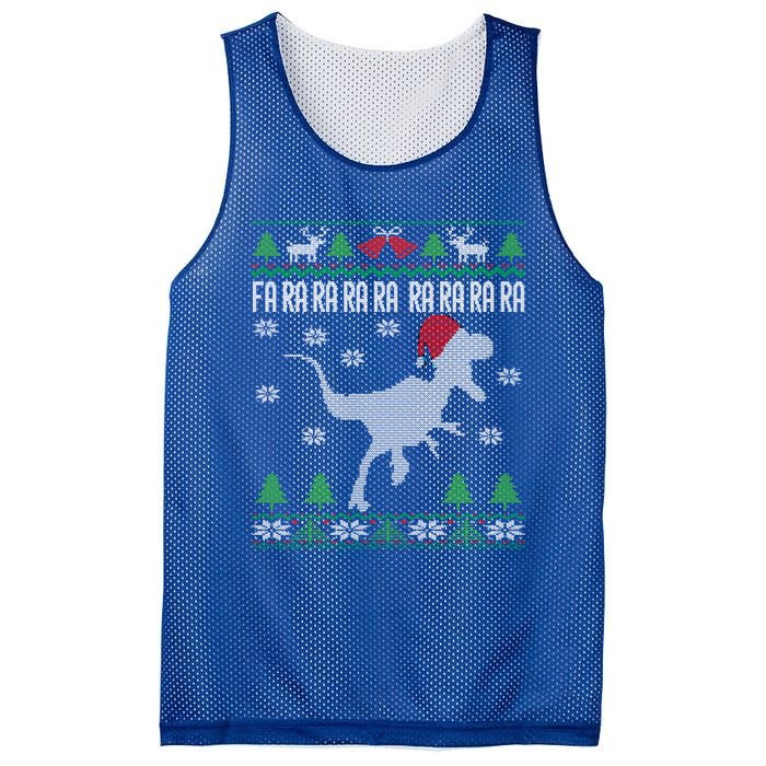 Raptor Santa Hat Velociraptor Dinosaur Lover Ugly Christmas Cool Gift Mesh Reversible Basketball Jersey Tank