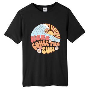 Retro Summer Here Comes The Sun Boho Groovy Gift Funny Gift Tall Fusion ChromaSoft Performance T-Shirt