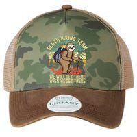 Retro sloth Hiking team we'll get there when we get there Legacy Tie Dye Trucker Hat