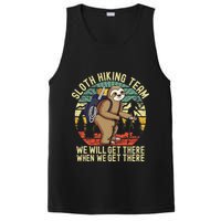 Retro Sloth Hiking Team Well Get There When We Get There PosiCharge Competitor Tank