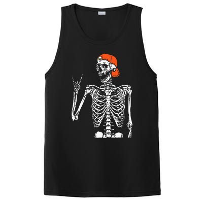 Rocker Skeleton Hand Rock On Costume Funny Halloween Gifts PosiCharge Competitor Tank