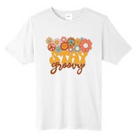 Retro Sunflower Hippie Stay Groovy Positive Mind Happy Life Tall Fusion ChromaSoft Performance T-Shirt