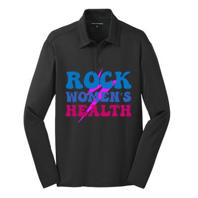 Rock 's Health Groovy Design for  Silk Touch Performance Long Sleeve Polo