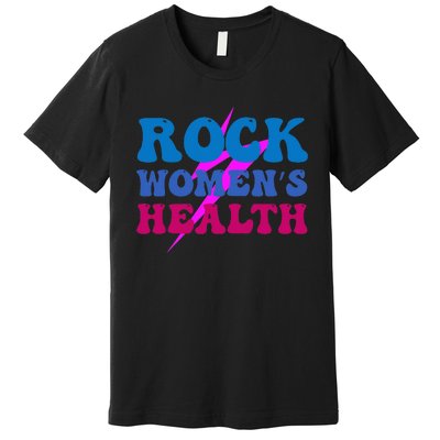 Rock 's Health Groovy Design for  Premium T-Shirt