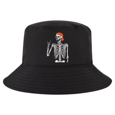 Rocker Skeleton Hand Rock On Costume Funny Halloween Gifts Cool Comfort Performance Bucket Hat