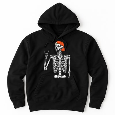 Rocker Skeleton Hand Rock On Costume Funny Halloween Gifts Hoodie