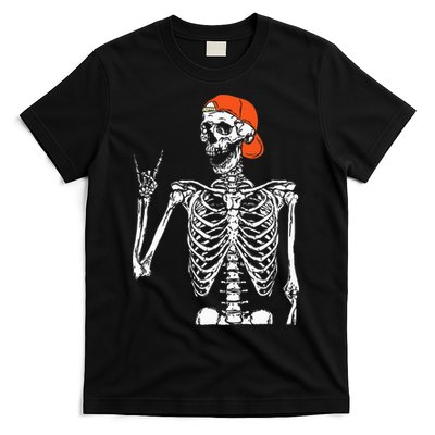 Rocker Skeleton Hand Rock On Costume Funny Halloween Gifts T-Shirt