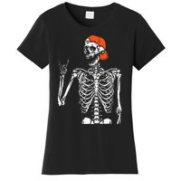 Rocker Skeleton Hand Rock On Costume Funny Halloween Gifts Women's T-Shirt