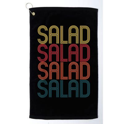 Retro Salad Healthy Food Gift For Salad Lover Vintage Salad Golf Towel