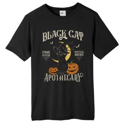 Retro Scary Halloween Costume Black Cat Salem Apothecary Tall Fusion ChromaSoft Performance T-Shirt