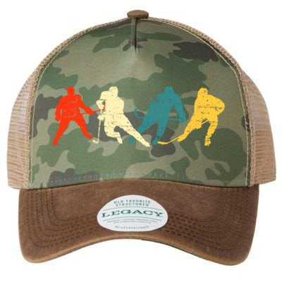 Retro Style Hockey Players Legacy Tie Dye Trucker Hat