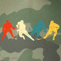 Retro Style Hockey Players Legacy Tie Dye Trucker Hat