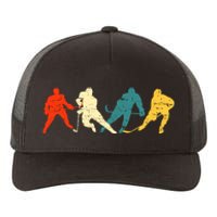 Retro Style Hockey Players Yupoong Adult 5-Panel Trucker Hat