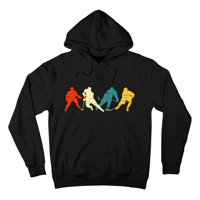 Retro Style Hockey Players Hoodie