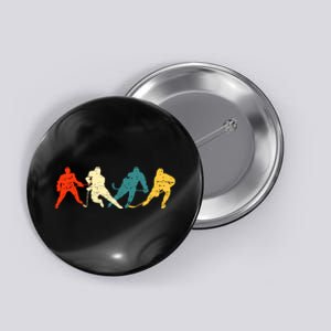 Retro Style Hockey Players Button