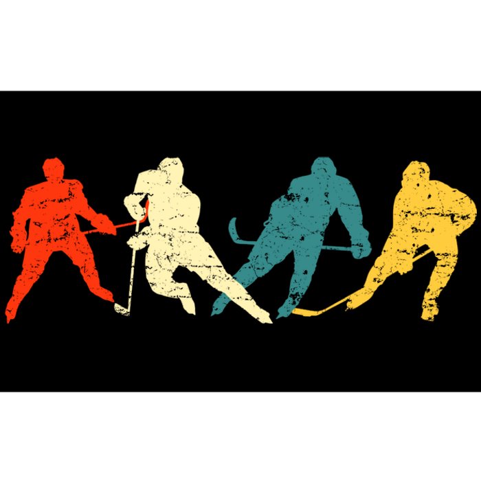 Retro Style Hockey Players Bumper Sticker