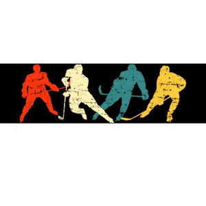 Retro Style Hockey Players Bumper Sticker