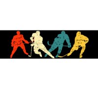 Retro Style Hockey Players Bumper Sticker