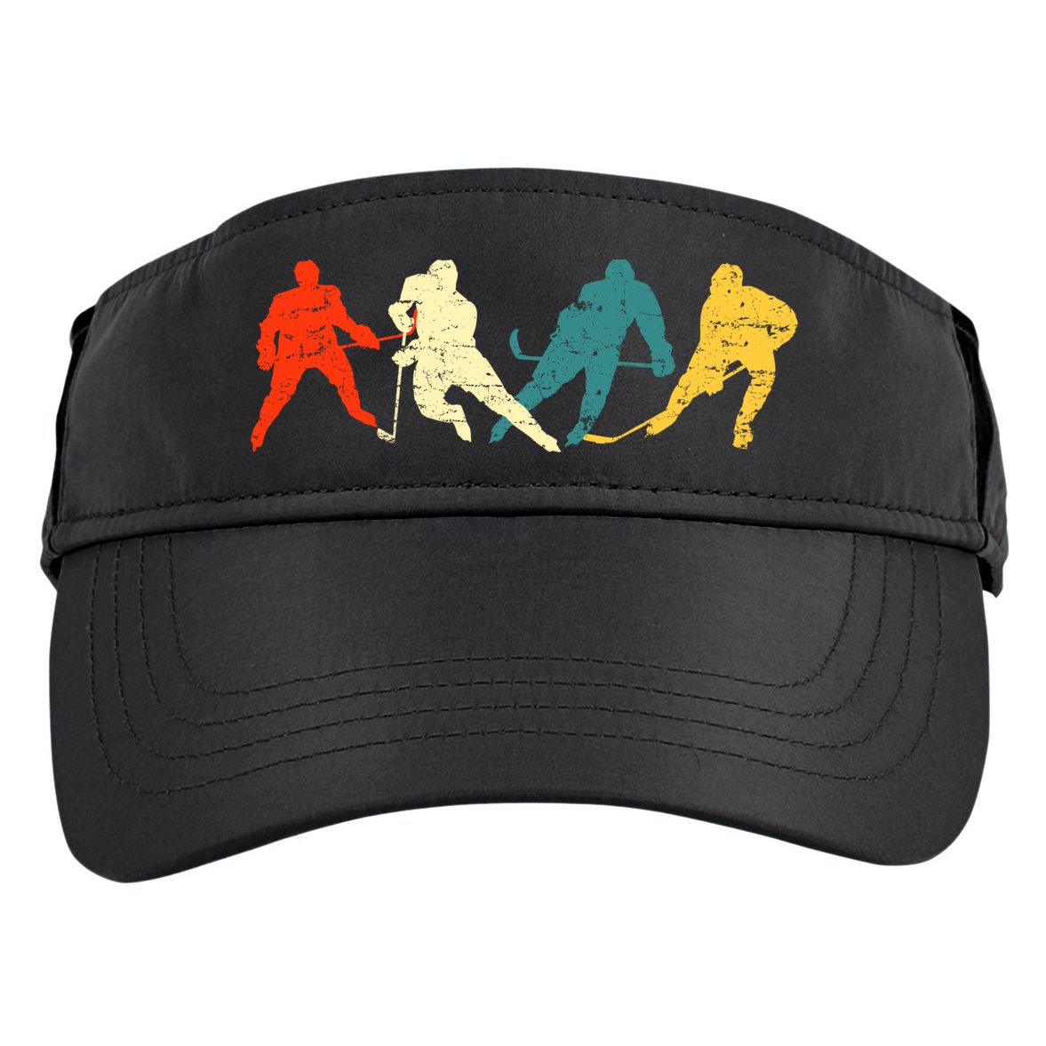 Retro Style Hockey Players Adult Drive Performance Visor