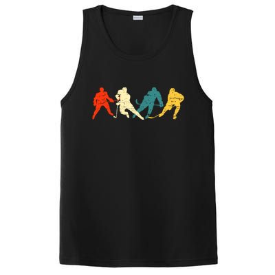 Retro Style Hockey Players PosiCharge Competitor Tank