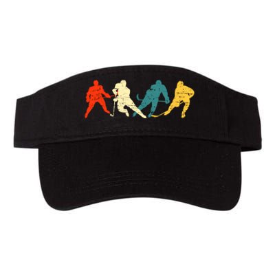 Retro Style Hockey Players Valucap Bio-Washed Visor