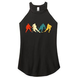 Retro Style Hockey Players Women's Perfect Tri Rocker Tank