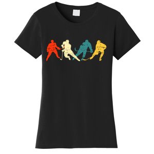 Retro Style Hockey Players Women's T-Shirt