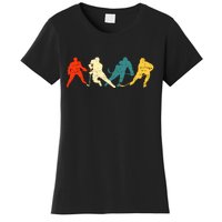 Retro Style Hockey Players Women's T-Shirt